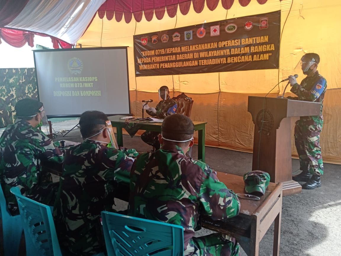 Danrem 073/Makutarama Buka latihan Posko I Kodim 0719/Jepara